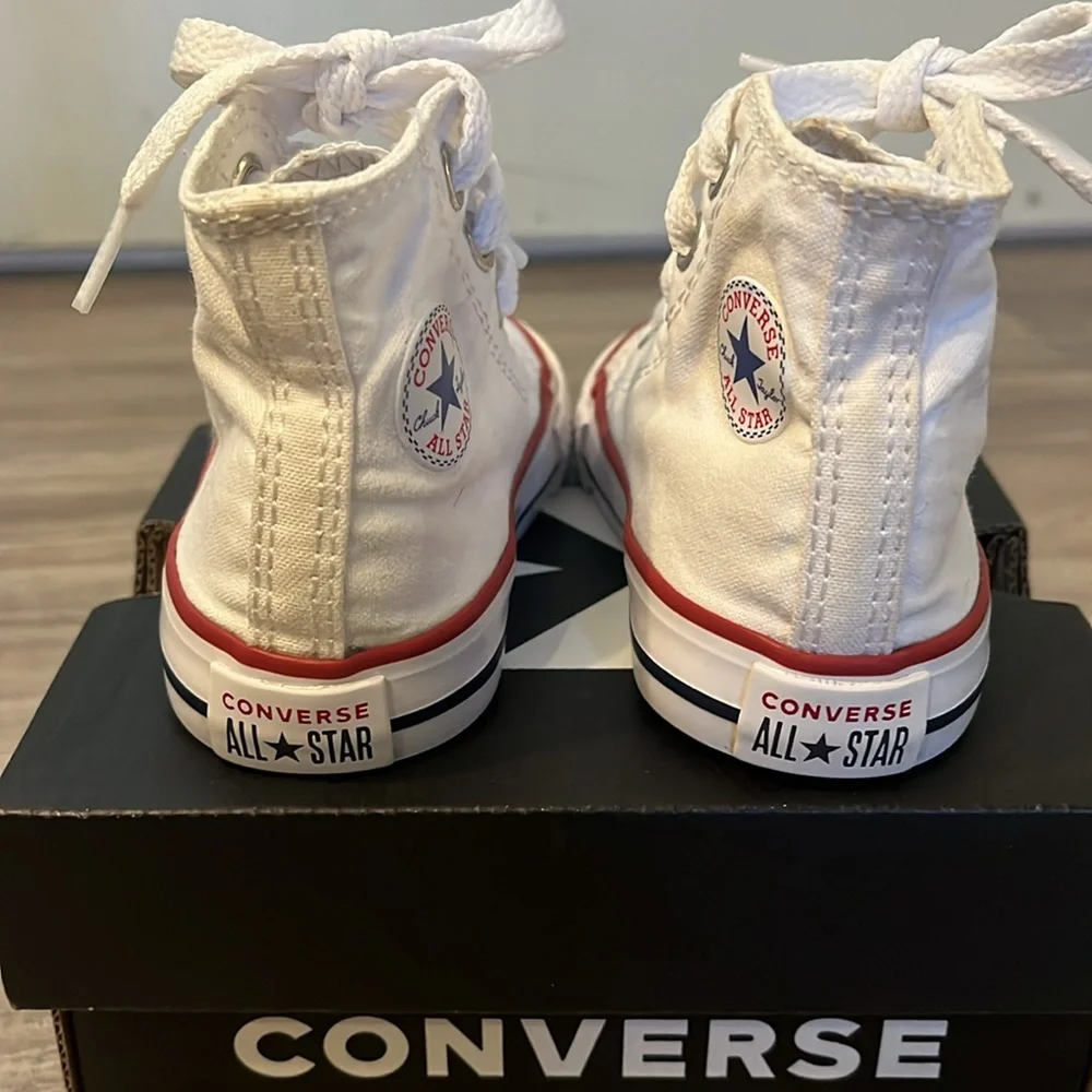 Converse Infant All Star White Hi Top Chuck Taylor
